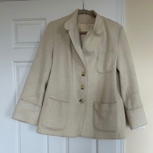 Vintage cream/gray wool jacket